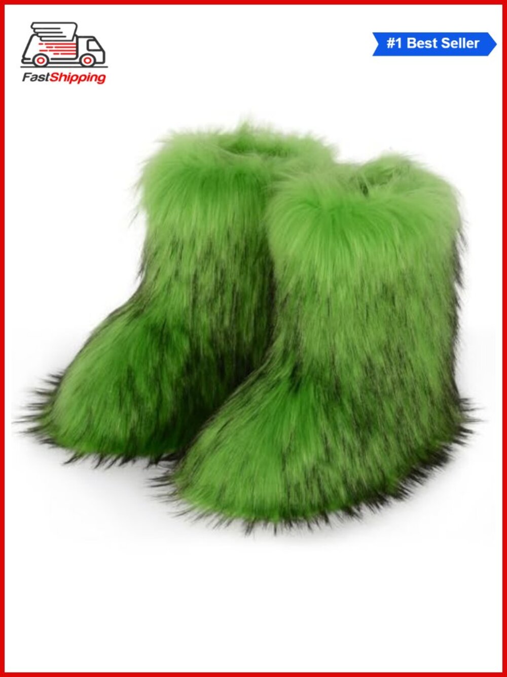 ✨ WOVOIE Women's Faux Fur Mid-Calf Winter Snow Boots Anti-Slip Warm Lining